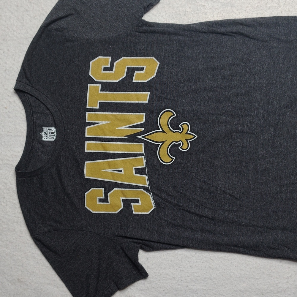 New Orleans Saints Shirt Medium Gray Gold Official NFL Team Aparrel 2016 NFL - Picture 2 of 9